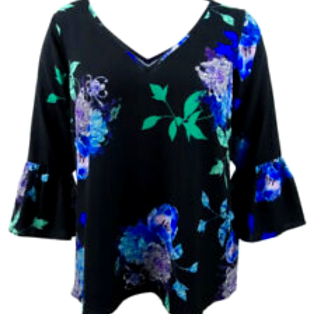 City Chic Trendy Plus Size Floral Top